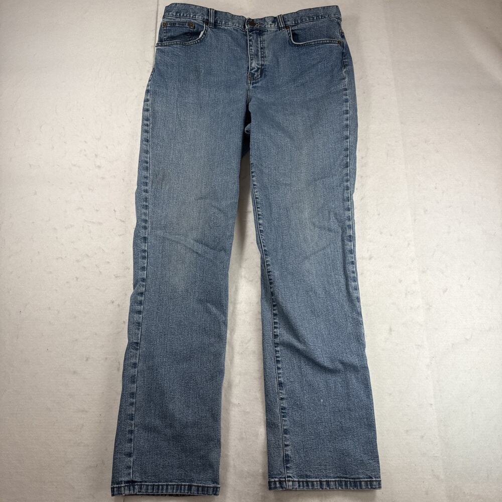 LRL Lauren Ralph Lauren Classic Straight Leg High Rise Denim Jeans Women's 12